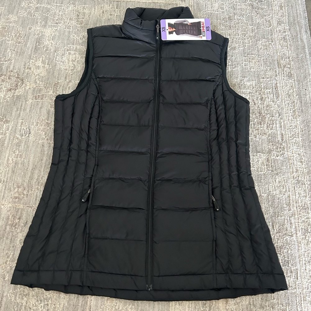 Women's Black Puffer Vest